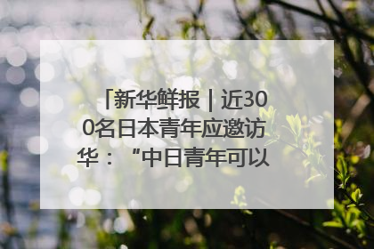 新华鲜报｜近300名日本青年应邀访华：“中日青年可以创造更好的未来”