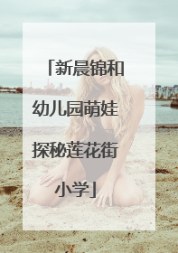 新晨锦和幼儿园萌娃探秘莲花街小学