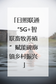 日照联通“5G+智联畜牧养殖”赋能碑廓镇乡村振兴