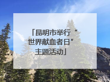 昆明市举行“世界献血者日”主题活动