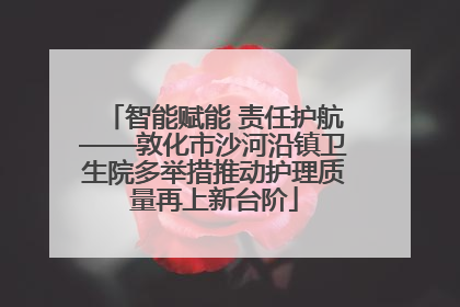 智能赋能 责任护航——敦化市沙河沿镇卫生院多举措推动护理质量再上新台阶