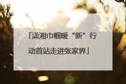 潇湘巾帼暖“新”行动首站走进张家界