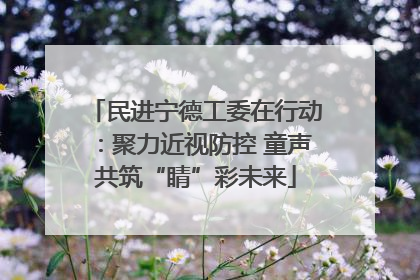 民进宁德工委在行动：聚力近视防控 童声共筑“睛”彩未来