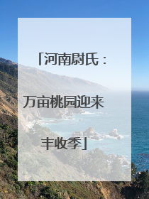 河南尉氏：万亩桃园迎来丰收季