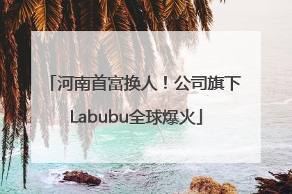 河南首富换人！公司旗下Labubu全球爆火