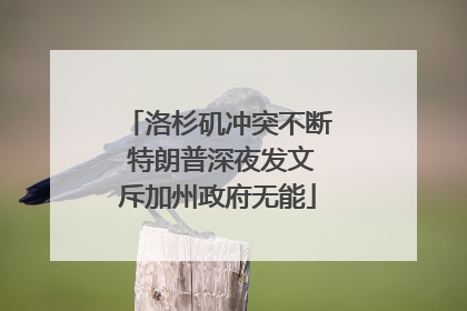 洛杉矶冲突不断 特朗普深夜发文斥加州政府无能