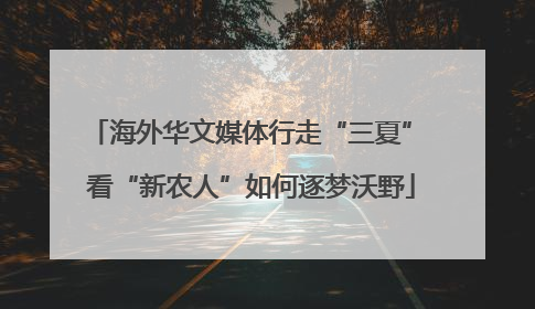 海外华文媒体行走“三夏” 看“新农人”如何逐梦沃野