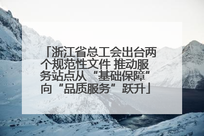浙江省总工会出台两个规范性文件 推动服务站点从“基础保障”向“品质服务”跃升
