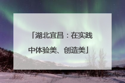 湖北宜昌：在实践中体验美、创造美