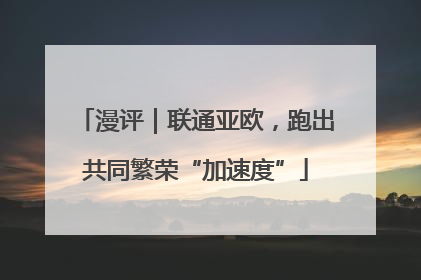 漫评｜联通亚欧，跑出共同繁荣“加速度”