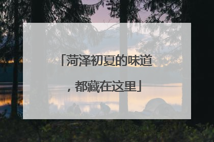 菏泽初夏的味道，都藏在这里