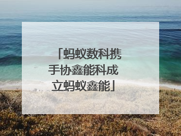 蚂蚁数科携手协鑫能科成立蚂蚁鑫能