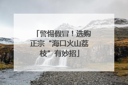 警惕假冒！选购正宗“海口火山荔枝”有妙招