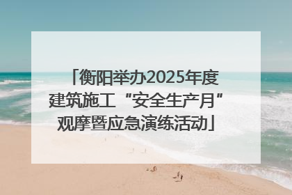 衡阳举办2025年度建筑施工“安全生产月”观摩暨应急演练活动