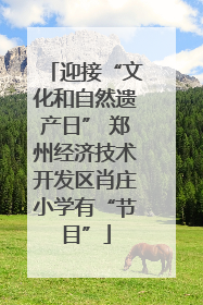 迎接“文化和自然遗产日” 郑州经济技术开发区肖庄小学有“节目”