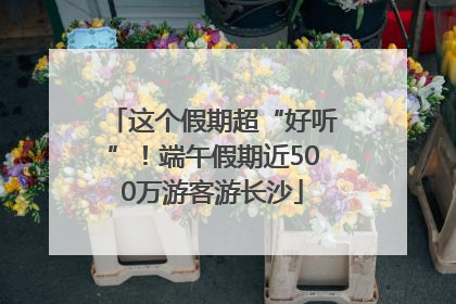 这个假期超“好听”！端午假期近500万游客游长沙