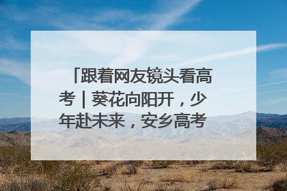 跟着网友镜头看高考｜葵花向阳开，少年赴未来，安乡高考首日的希望图景