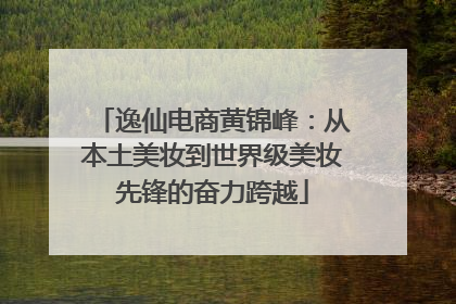 逸仙电商黄锦峰：从本土美妆到世界级美妆先锋的奋力跨越
