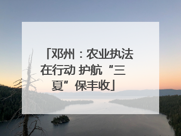 邓州：农业执法在行动 护航“三夏”保丰收