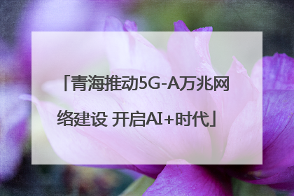 青海推动5G-A万兆网络建设 开启AI+时代