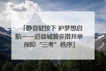 静音键按下 护梦想启航——道县城管多措并举保障“三考”秩序