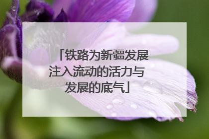 铁路为新疆发展注入流动的活力与发展的底气
