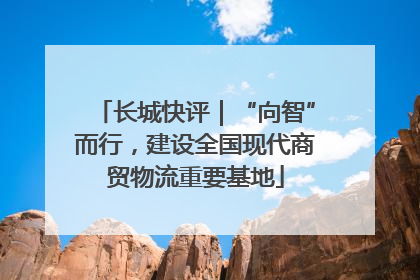 长城快评｜“向智”而行，建设全国现代商贸物流重要基地