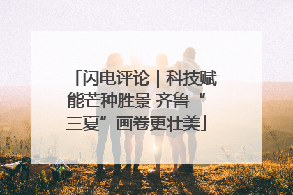闪电评论｜科技赋能芒种胜景 齐鲁“三夏”画卷更壮美