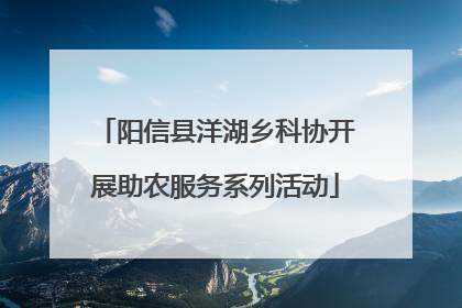 阳信县洋湖乡科协开展助农服务系列活动