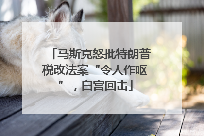 马斯克怒批特朗普税改法案“令人作呕”，白宫回击
