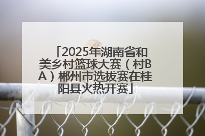 2025年湖南省和美乡村篮球大赛（村BA）郴州市选拔赛在桂阳县火热开赛