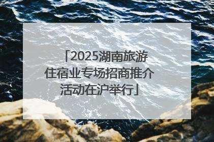 2025湖南旅游住宿业专场招商推介活动在沪举行