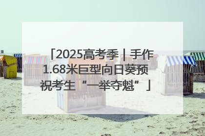 2025高考季｜手作1.68米巨型向日葵预祝考生“一举夺魁”