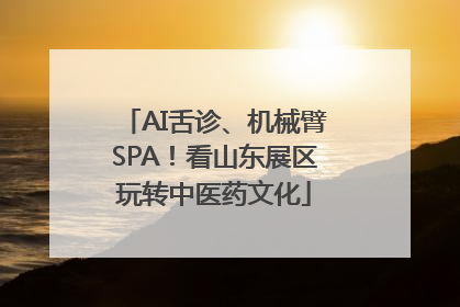 AI舌诊、机械臂SPA！看山东展区玩转中医药文化