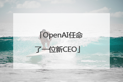 OpenAI任命了一位新CEO